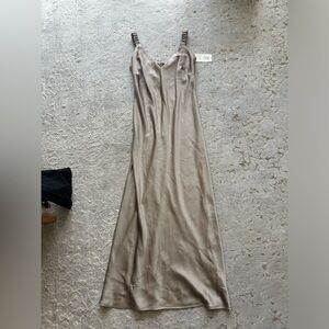 Satin maxi dress